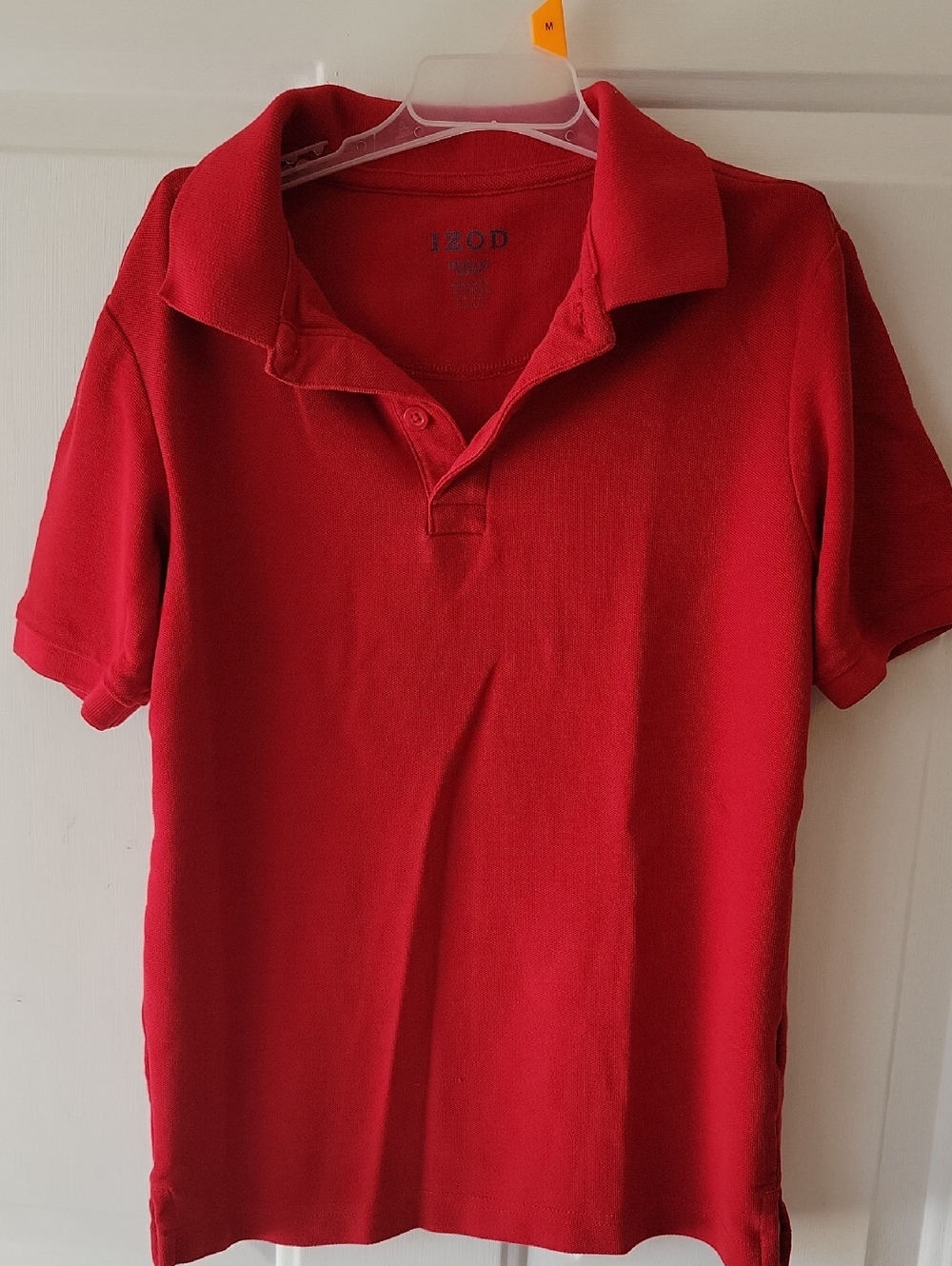 Izod Red Short-Sleeve Polo Shirt